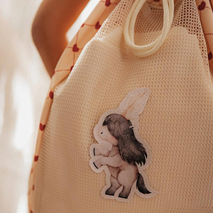 Рюкзак пляжный Mrs. Ertha "Net Lovely Roots", танец сердец